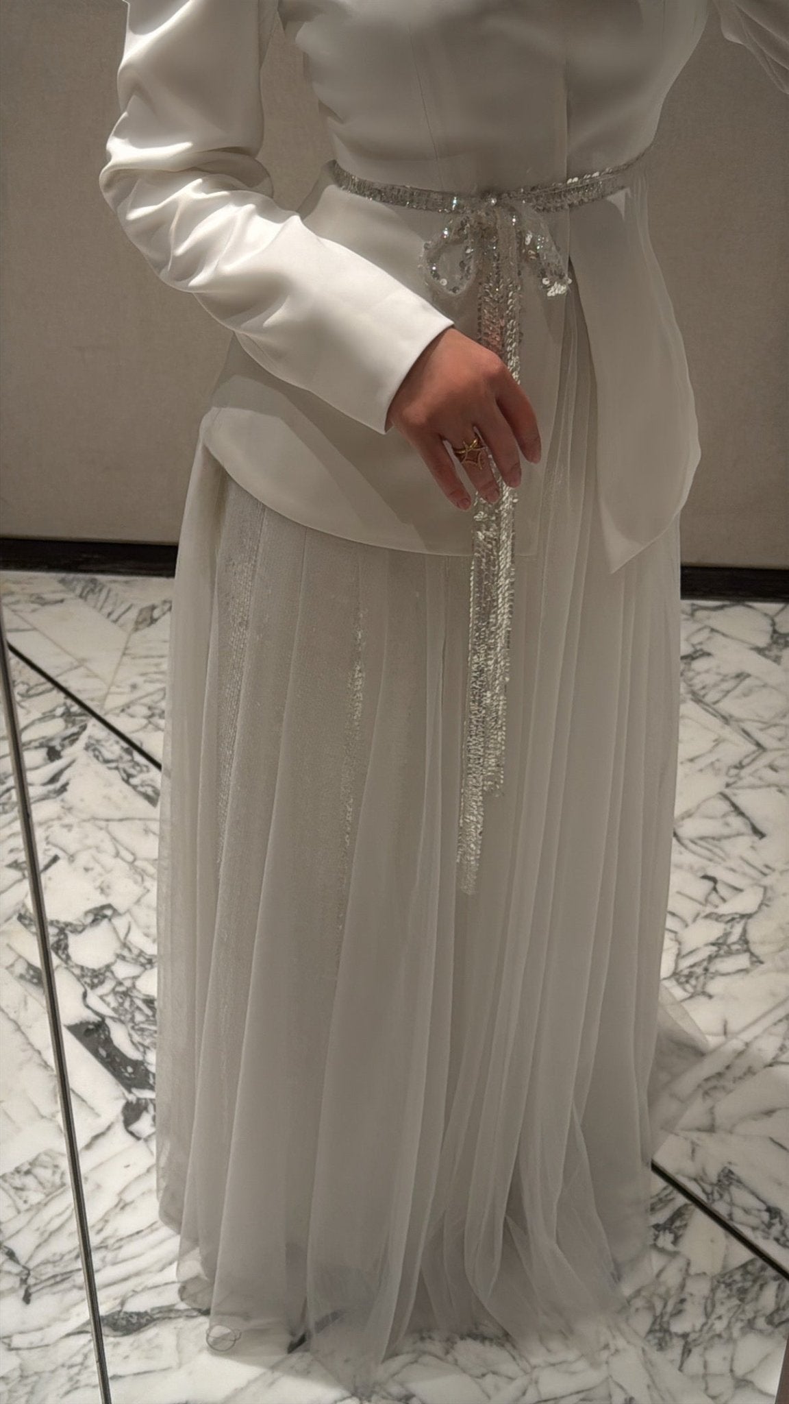 Sparkle white by Nagham Asari I Elegant